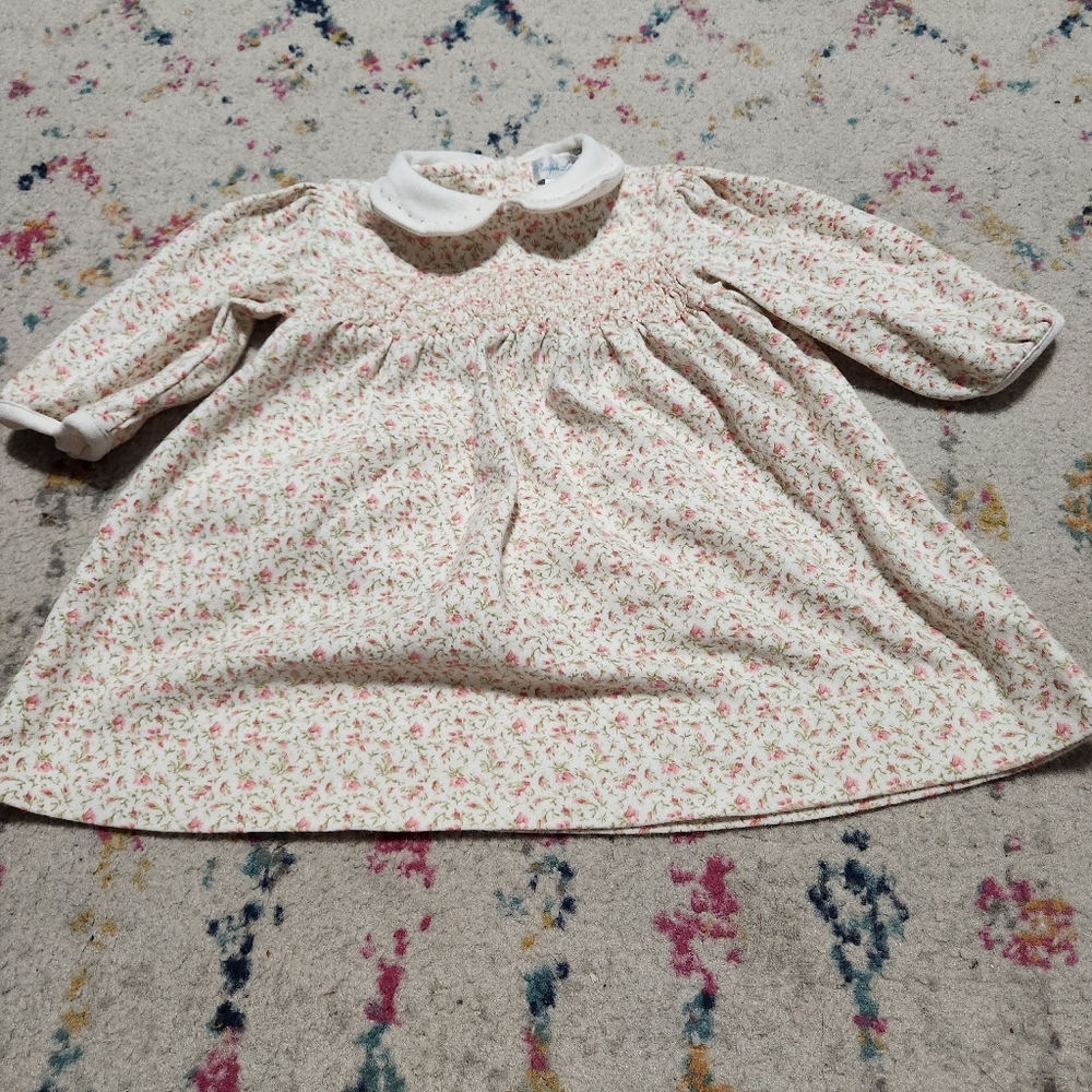 Ralph Lauren Floral Collared Baby Dress